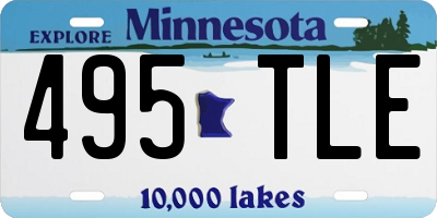 MN license plate 495TLE