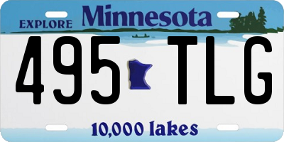 MN license plate 495TLG