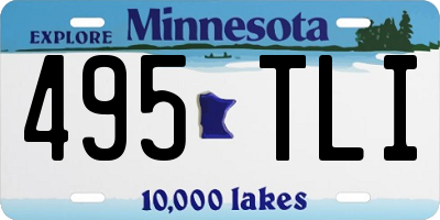 MN license plate 495TLI