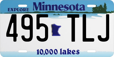 MN license plate 495TLJ