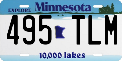 MN license plate 495TLM