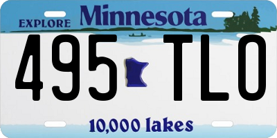 MN license plate 495TLO