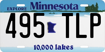 MN license plate 495TLP