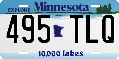 MN license plate 495TLQ