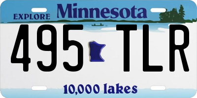 MN license plate 495TLR