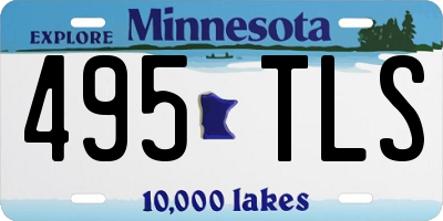 MN license plate 495TLS