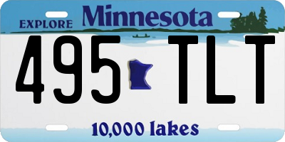 MN license plate 495TLT