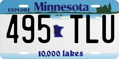 MN license plate 495TLU