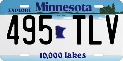MN license plate 495TLV
