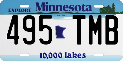 MN license plate 495TMB