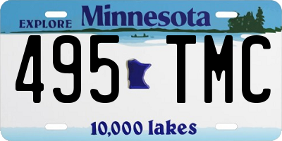 MN license plate 495TMC