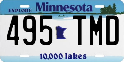 MN license plate 495TMD