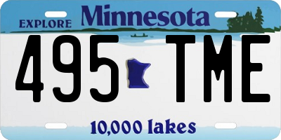 MN license plate 495TME