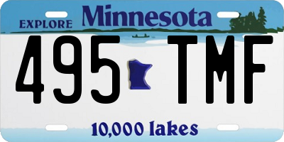 MN license plate 495TMF