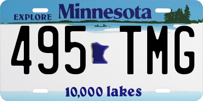 MN license plate 495TMG