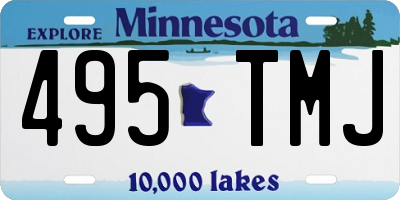 MN license plate 495TMJ