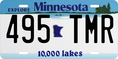 MN license plate 495TMR