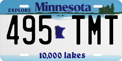 MN license plate 495TMT