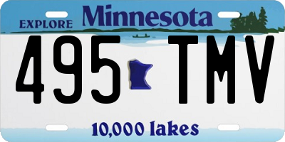 MN license plate 495TMV
