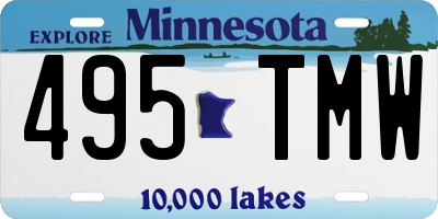 MN license plate 495TMW
