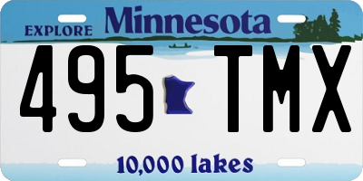 MN license plate 495TMX
