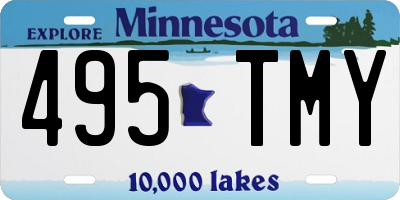 MN license plate 495TMY