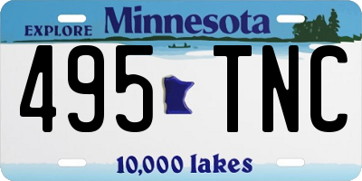 MN license plate 495TNC