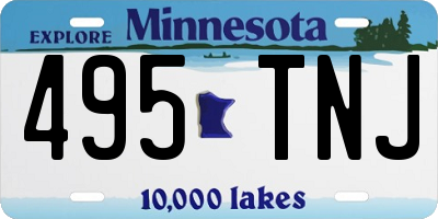 MN license plate 495TNJ