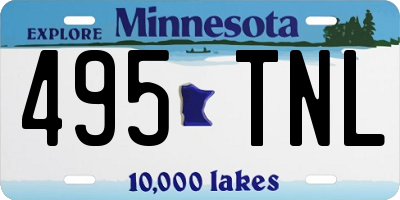 MN license plate 495TNL
