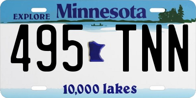 MN license plate 495TNN