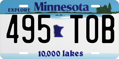 MN license plate 495TOB