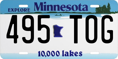 MN license plate 495TOG