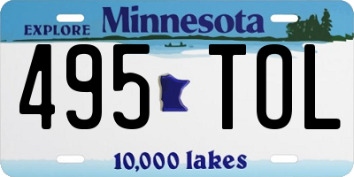 MN license plate 495TOL