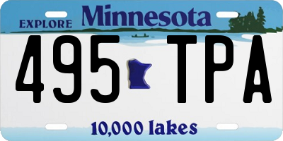 MN license plate 495TPA