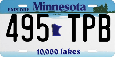 MN license plate 495TPB