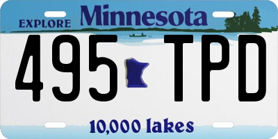 MN license plate 495TPD