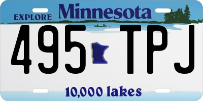 MN license plate 495TPJ