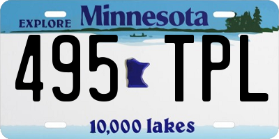 MN license plate 495TPL