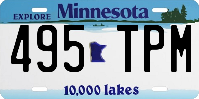 MN license plate 495TPM