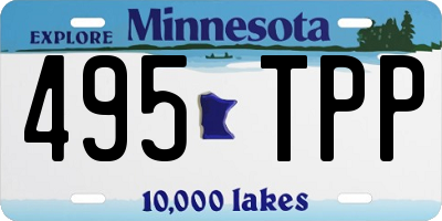 MN license plate 495TPP