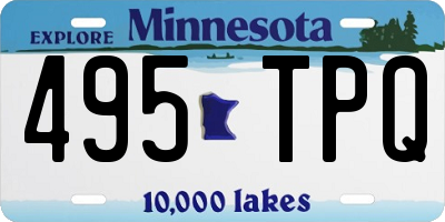 MN license plate 495TPQ