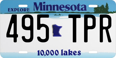 MN license plate 495TPR