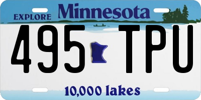 MN license plate 495TPU
