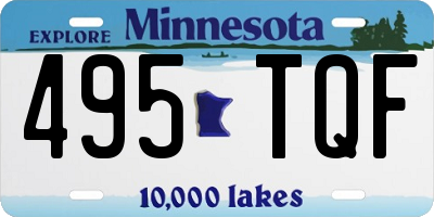 MN license plate 495TQF