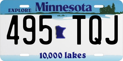 MN license plate 495TQJ