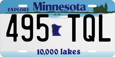 MN license plate 495TQL