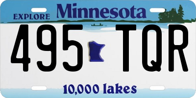 MN license plate 495TQR