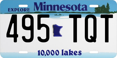 MN license plate 495TQT