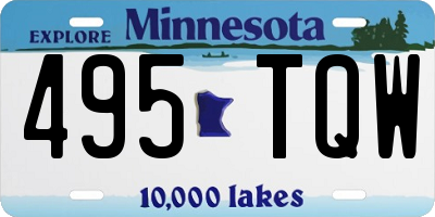 MN license plate 495TQW