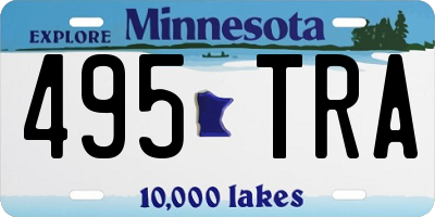 MN license plate 495TRA